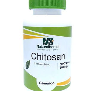 Chitosán, 60 cápsulas, Natural Herbal