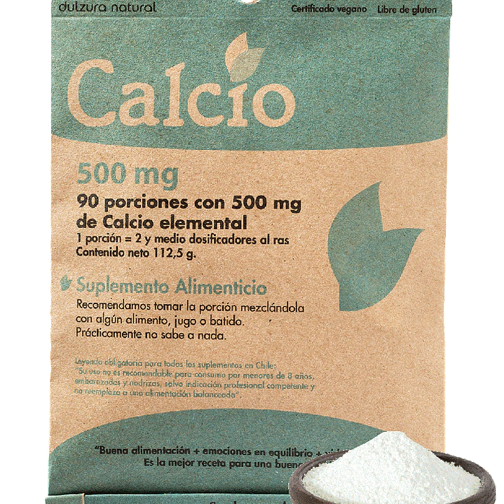 Calcio polvo sobre, 90 unidades, Dulzura Natural 1