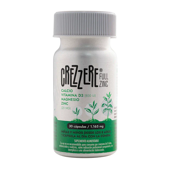 Crezzere full zinc, 30 cápsulas, Vital And Young 1