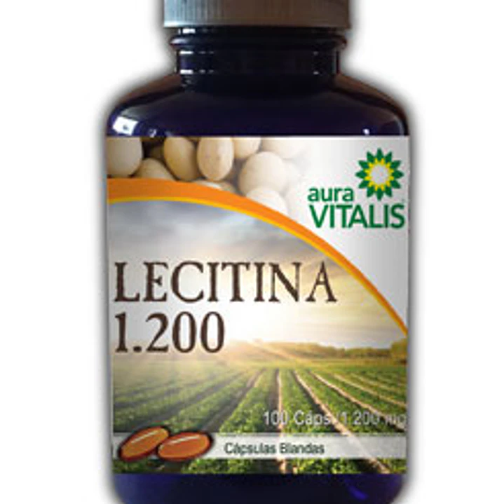 Lecitina potenciada, 100 cápsulas, Auravitalis 1