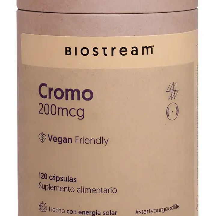 Picolinato de cromo, 120 cápsulas, Biostream 1