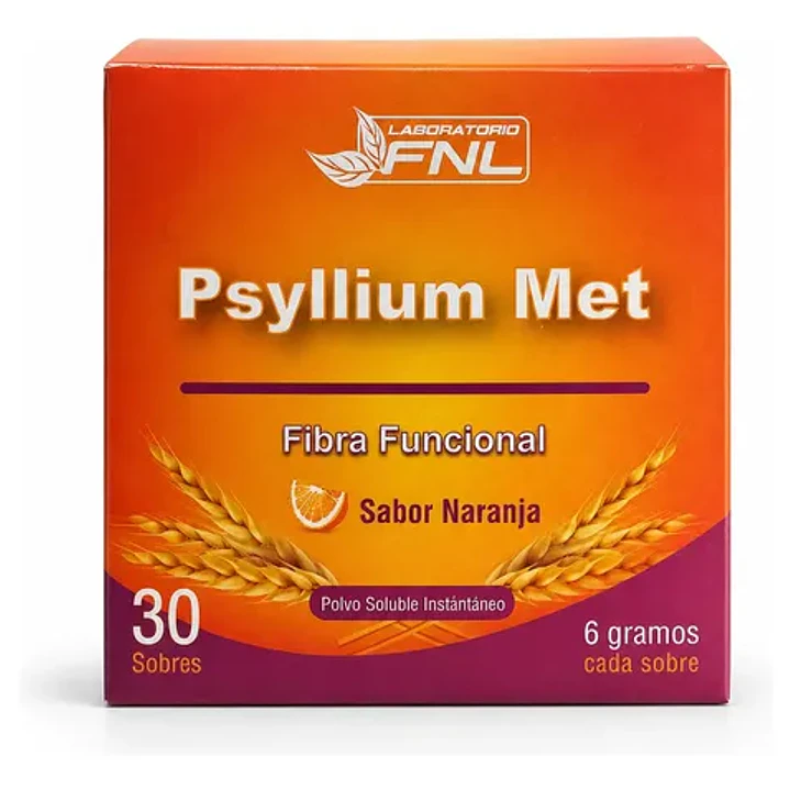 Psyllium Met polvo, 30 sachets, FNL 1