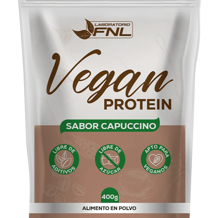 Vegan Protein Capuccino doypack, 400 g, FNL 1