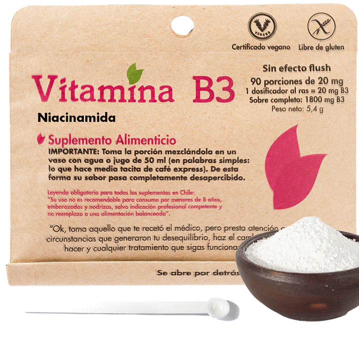 Vitamina B3 sobre, 90 unidades, Dulzura Natural 1