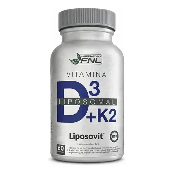 Vitamina K2 + D3 liposomal, 60 cápsulas, FNL 1