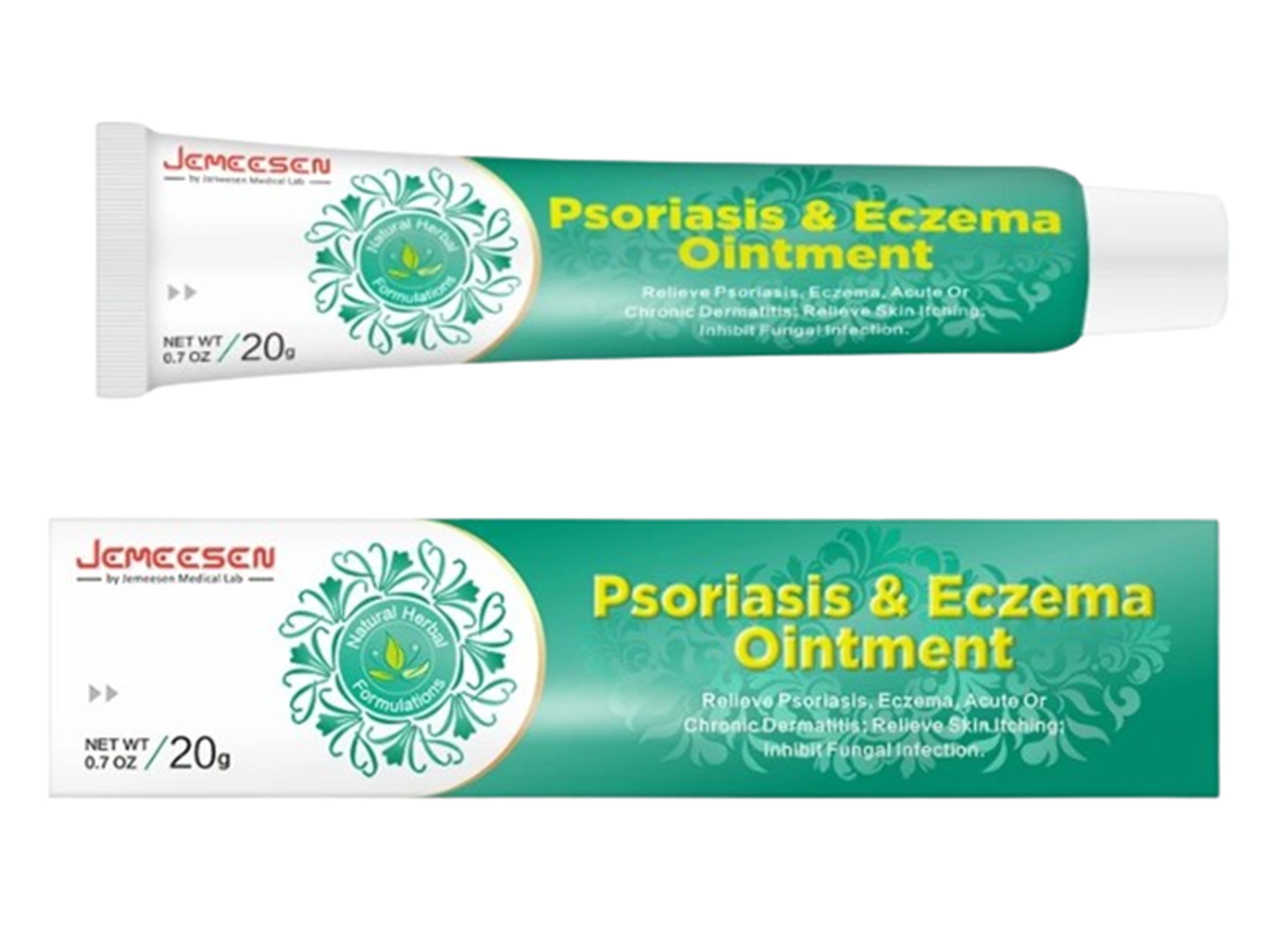 Crema Jemeesen a Base de Extractos Naturales para el Cuidado de la Piel con Tendencia a Psoriasis y Eczema – 20 g 1