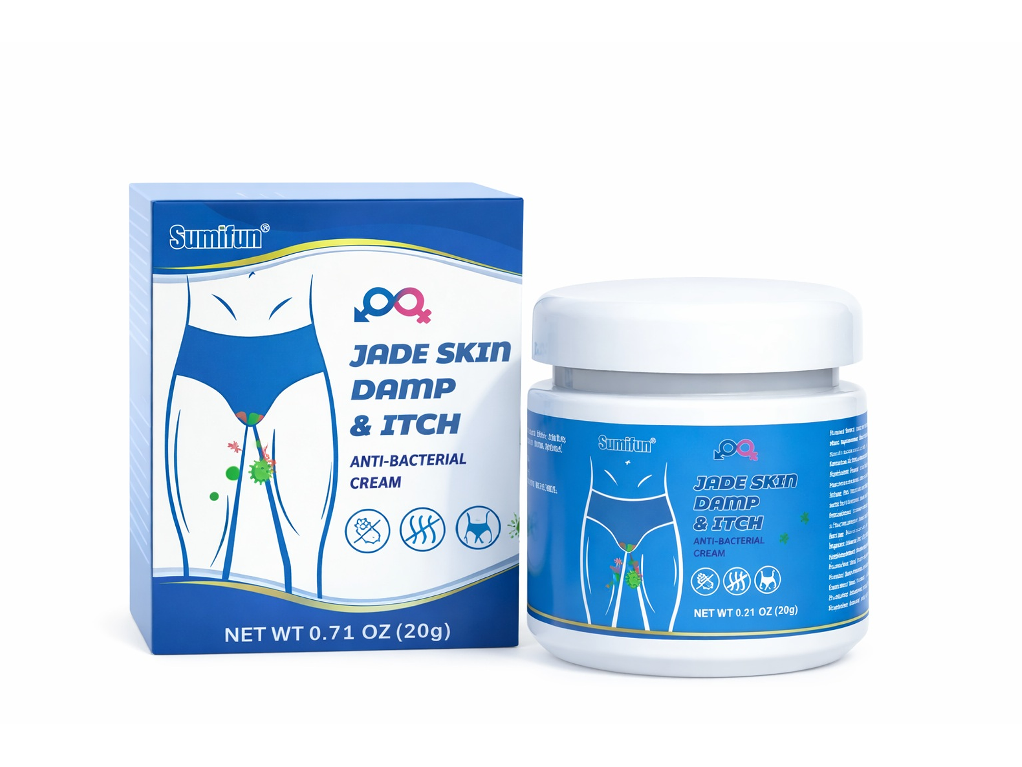 Crema Sumifun a Base de Extractos Naturales para el Cuidado de la Zona Íntima Masculina con Molestias Cutáneas – 20 g 1