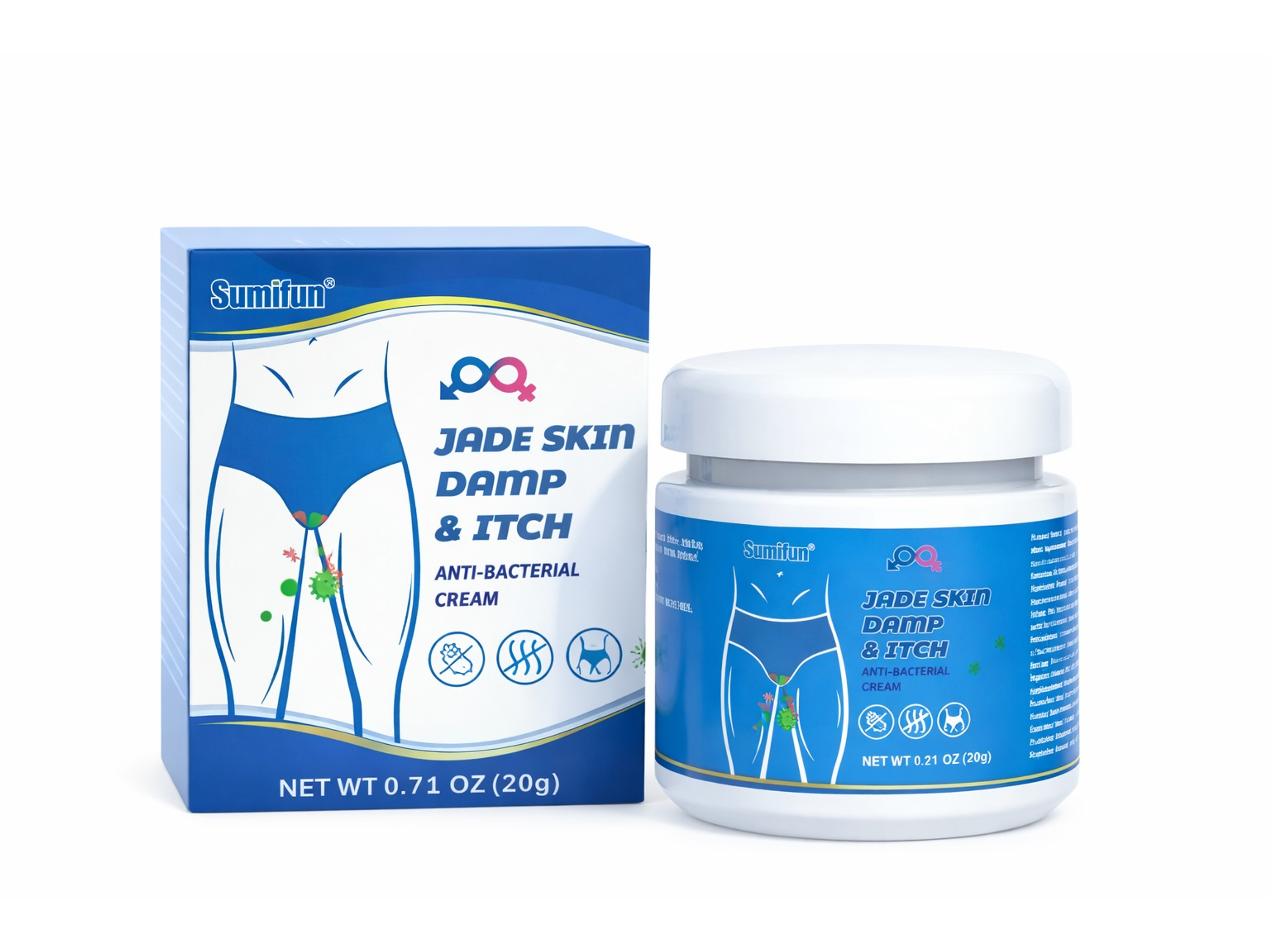 Crema Sumifun a Base de Extractos Naturales para el Cuidado de la Zona Íntima Masculina con Molestias Cutáneas – 20 g 1