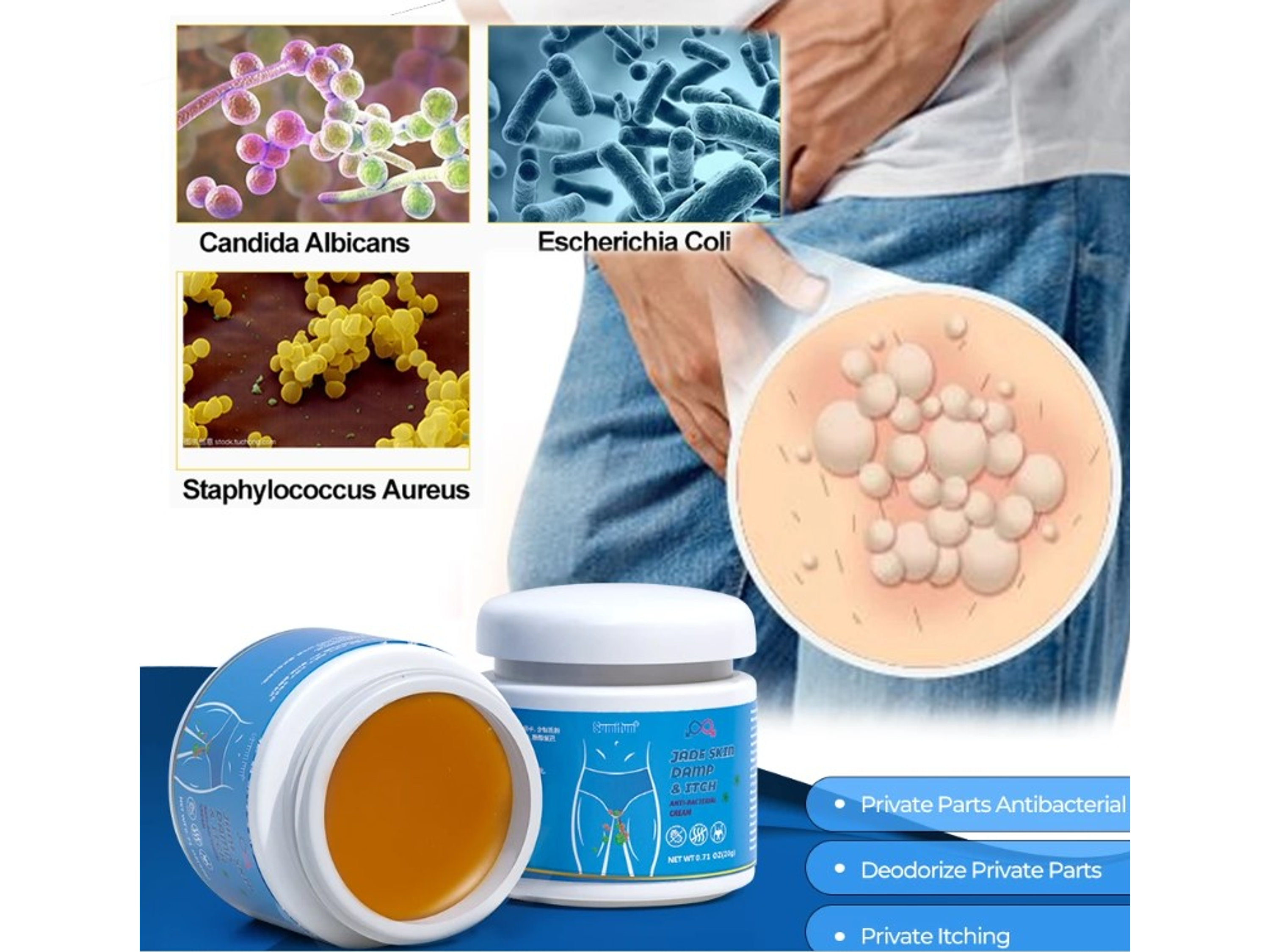 Crema Sumifun a Base de Extractos Naturales para el Cuidado de la Zona Íntima Masculina con Molestias Cutáneas – 20 g 2