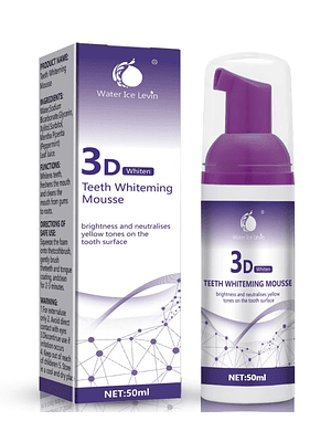 Mousse Dental 3D Water Ice Levin – Cuidado Estético y Frescura Bucal – 50 ml