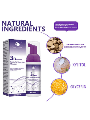 Mousse Dental 3D Water Ice Levin – Cuidado Estético y Frescura Bucal – 50 ml