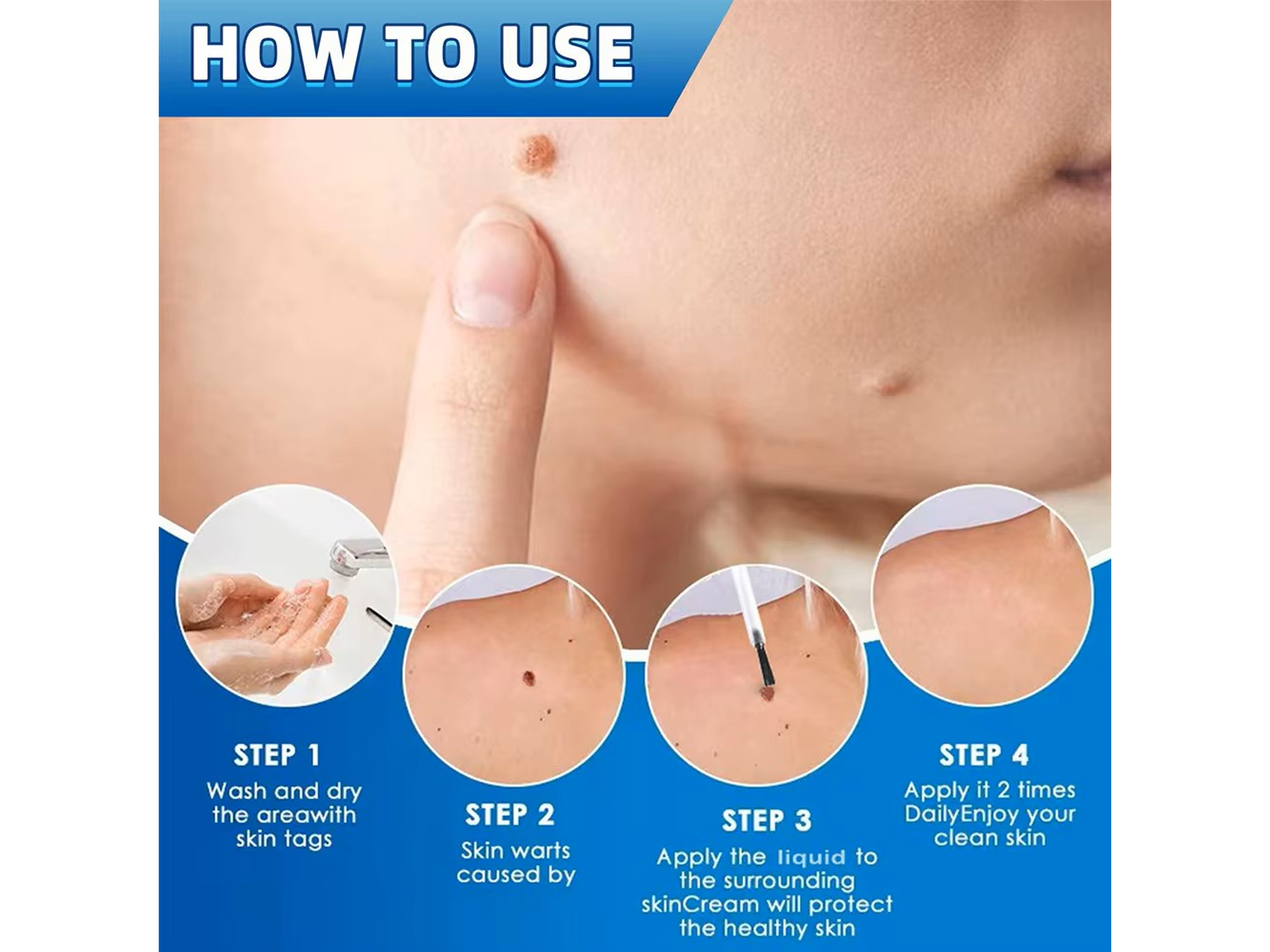 Serum HOLJKEA para Skin Tags con Extractos Naturales – Uso Tópico (20 ml) 2