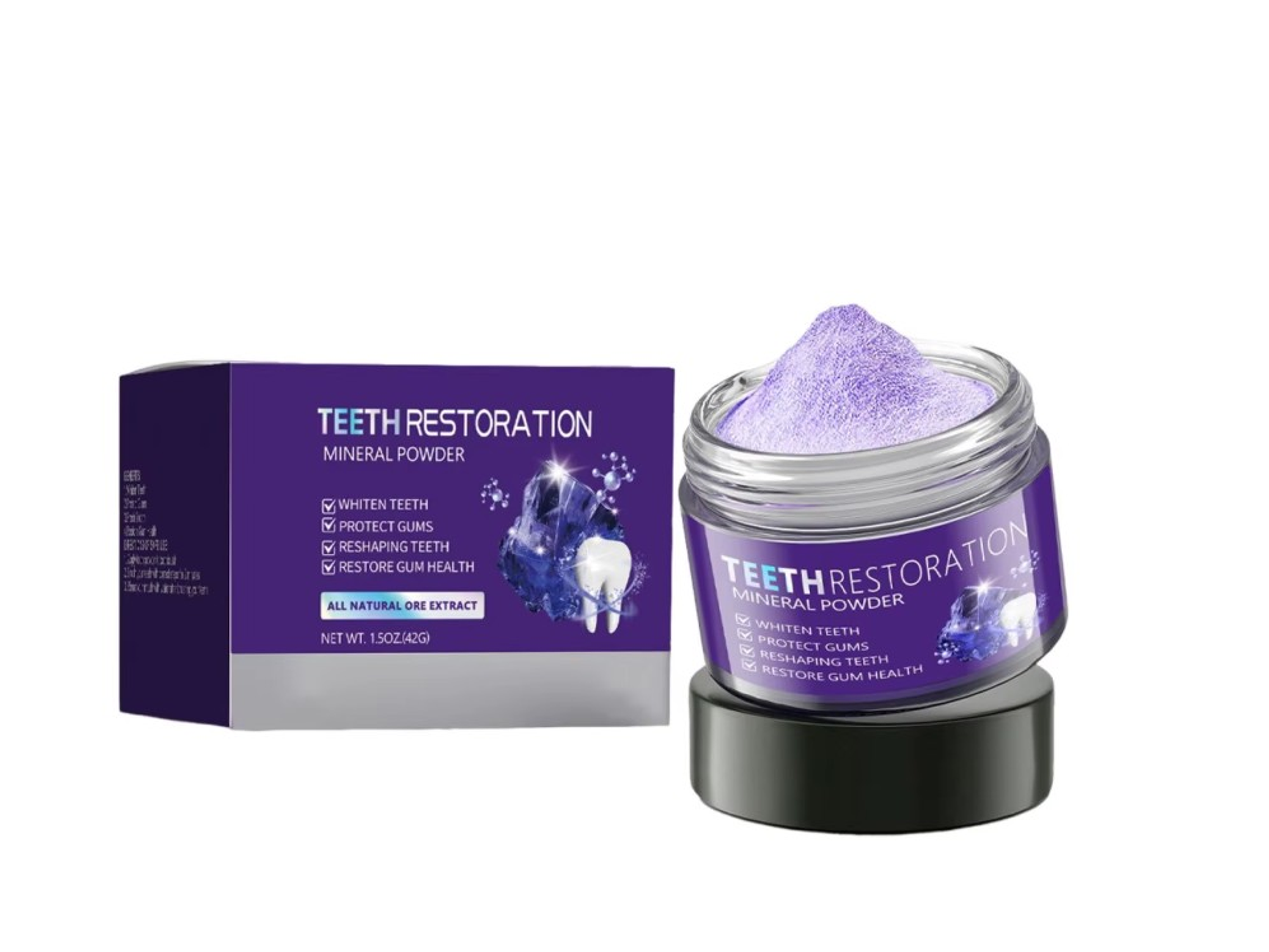 Polvo Blanqueador Morado – Cuidado Estético Dental 3