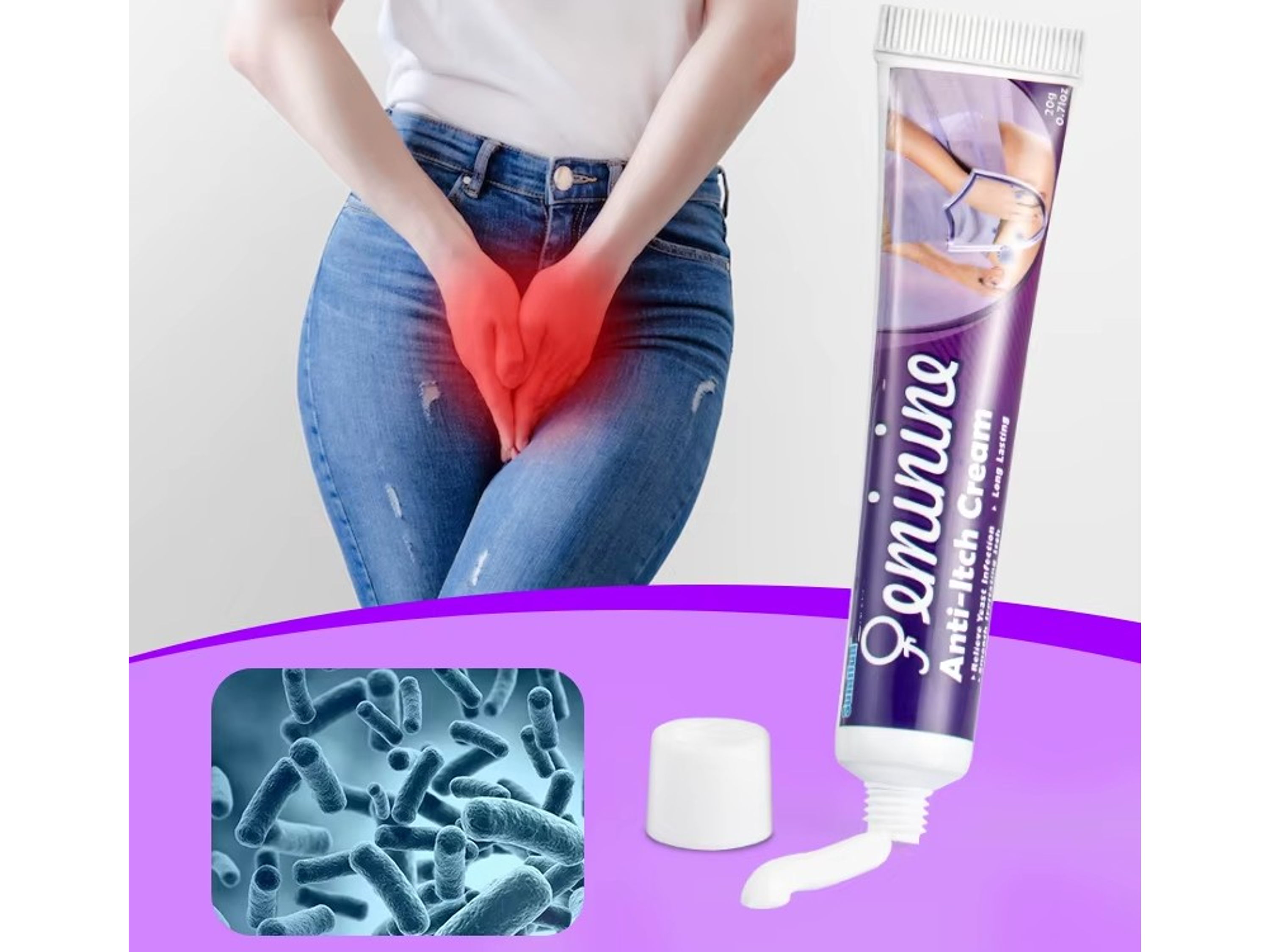 Crema Íntima Sumifun a Base de Extractos Naturales para el Cuidado de la Zona Íntima Femenina – Anti Picazón – 20 g 2