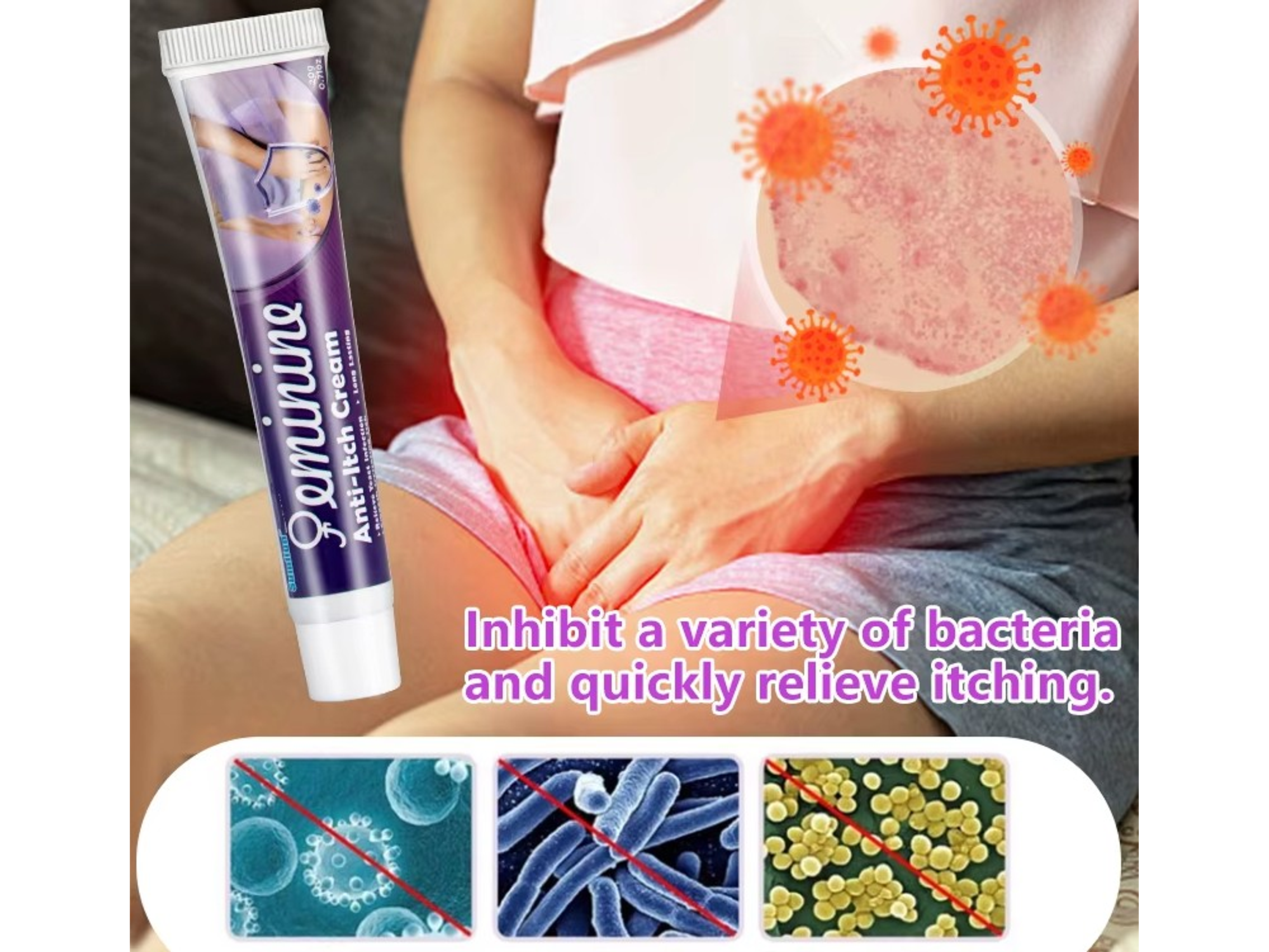 Crema Íntima Sumifun a Base de Extractos Naturales para el Cuidado de la Zona Íntima Femenina – Anti Picazón – 20 g 4