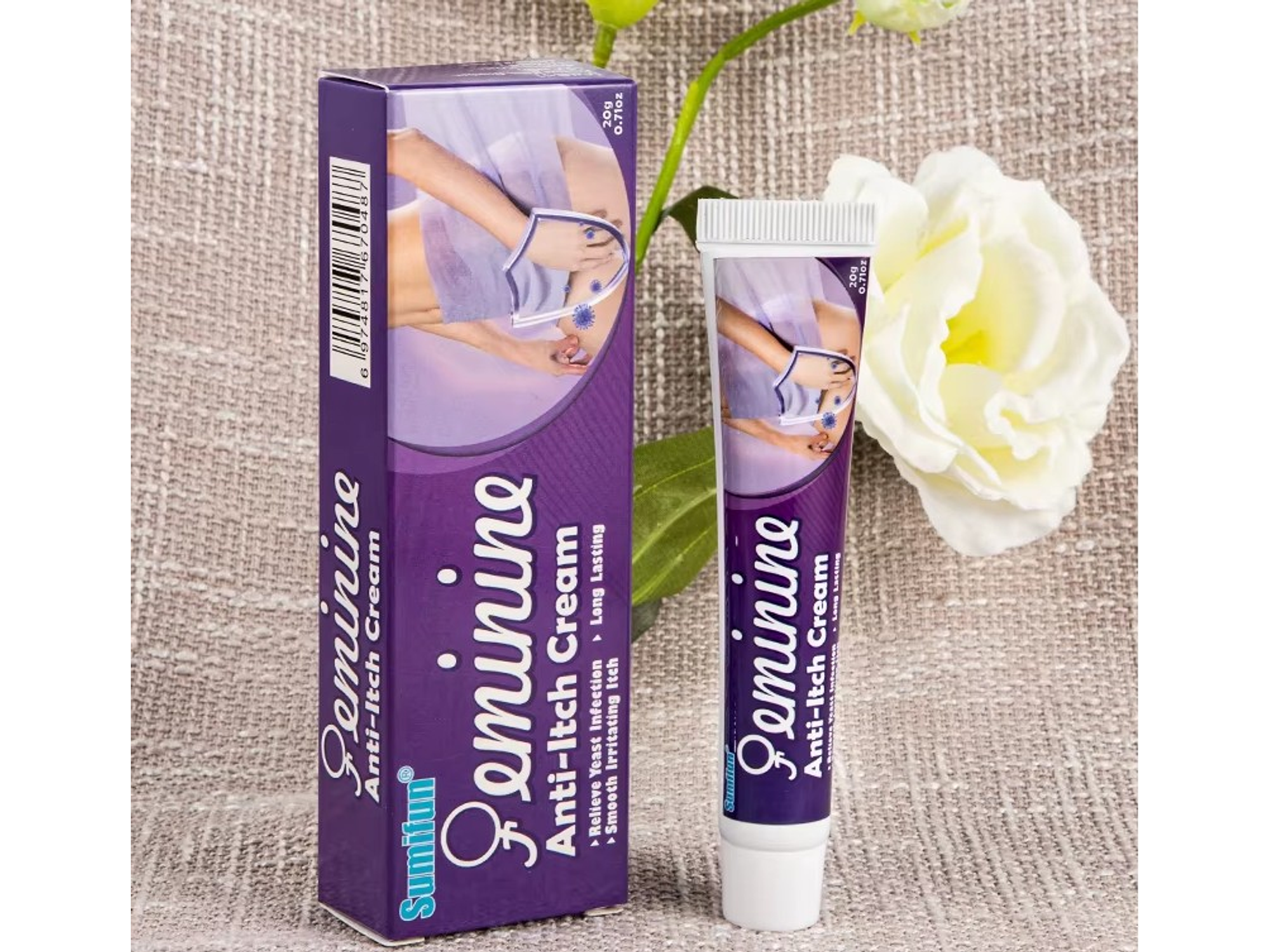 Crema Íntima Sumifun a Base de Extractos Naturales para el Cuidado de la Zona Íntima Femenina – Anti Picazón – 20 g 1