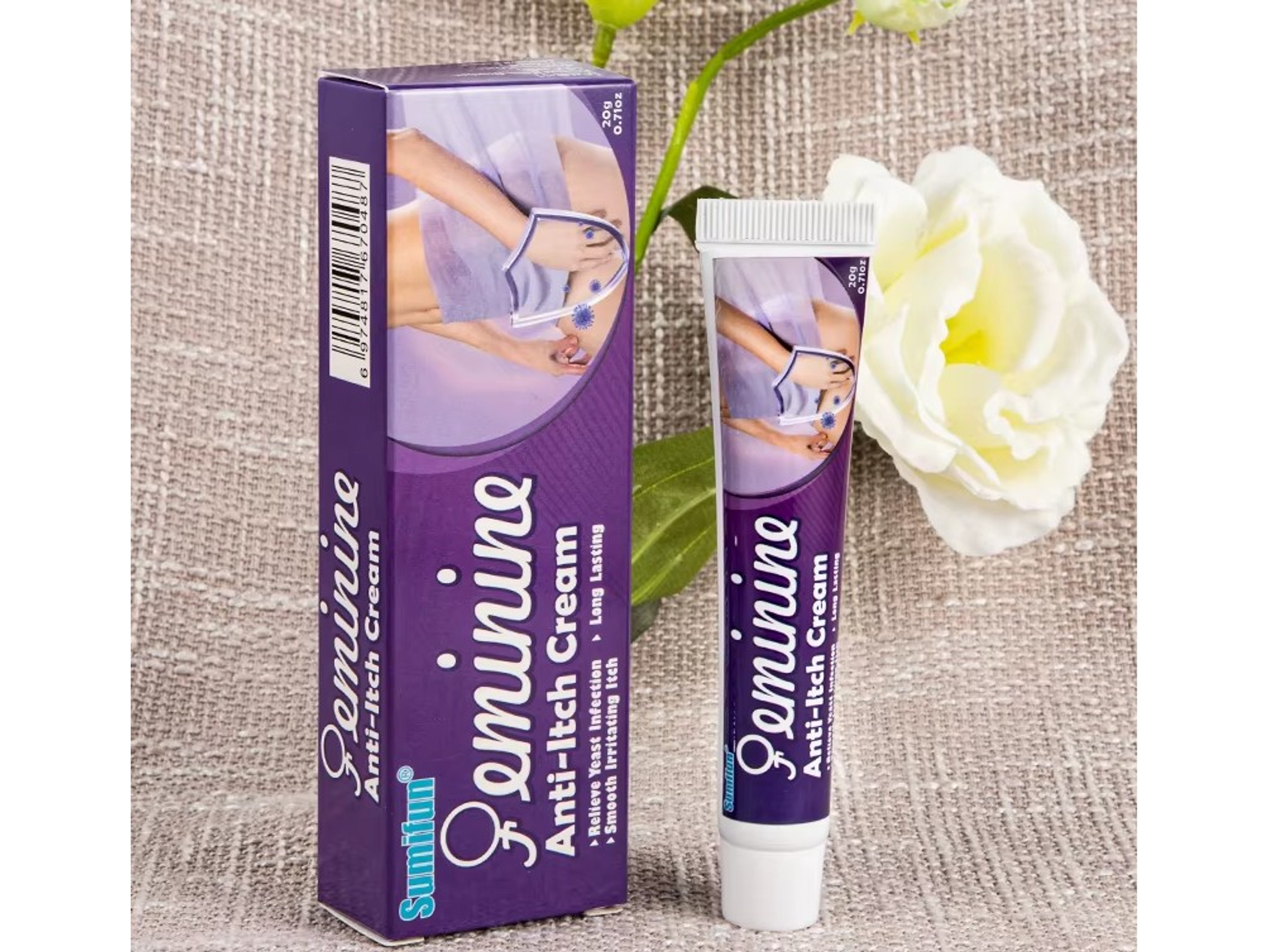 Crema Íntima Sumifun a Base de Extractos Naturales para el Cuidado de la Zona Íntima Femenina – Anti Picazón – 20 g 1