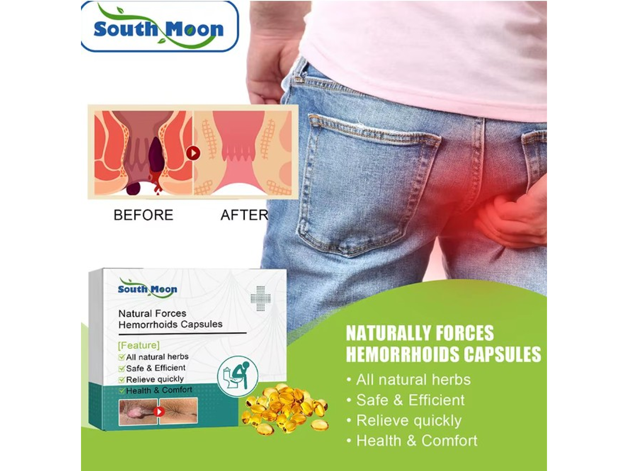 Cápsulas Herbales para el Cuidado Anal – 7 unidades 2