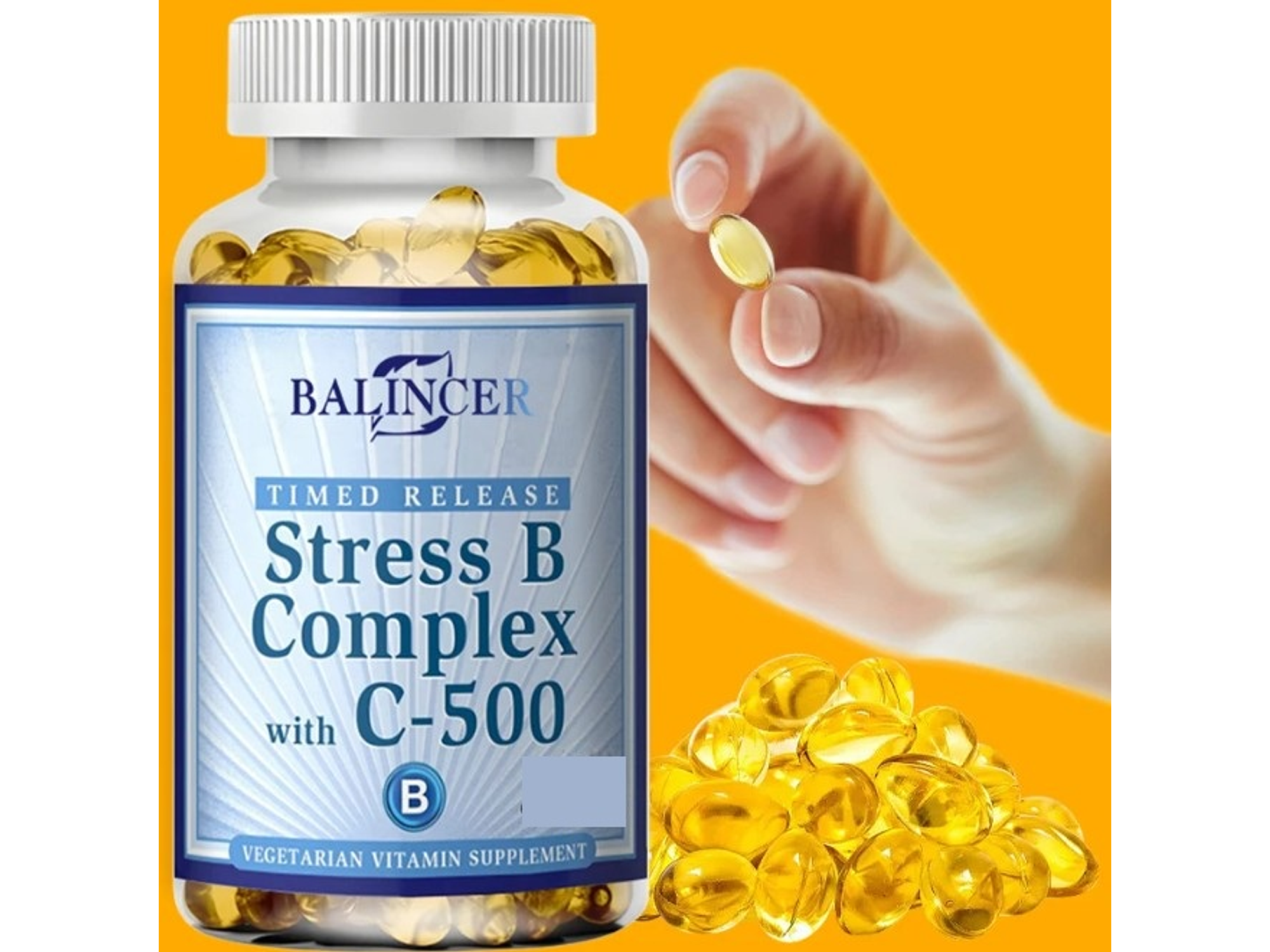 Vitaminas B + C – Poder Antiestrés, Energía y Bienestar (30 cápsulas) 3