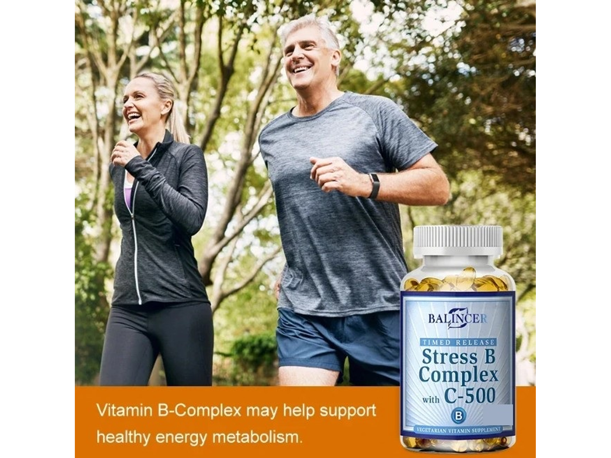Vitaminas B + C – Poder Antiestrés, Energía y Bienestar (30 cápsulas) 5