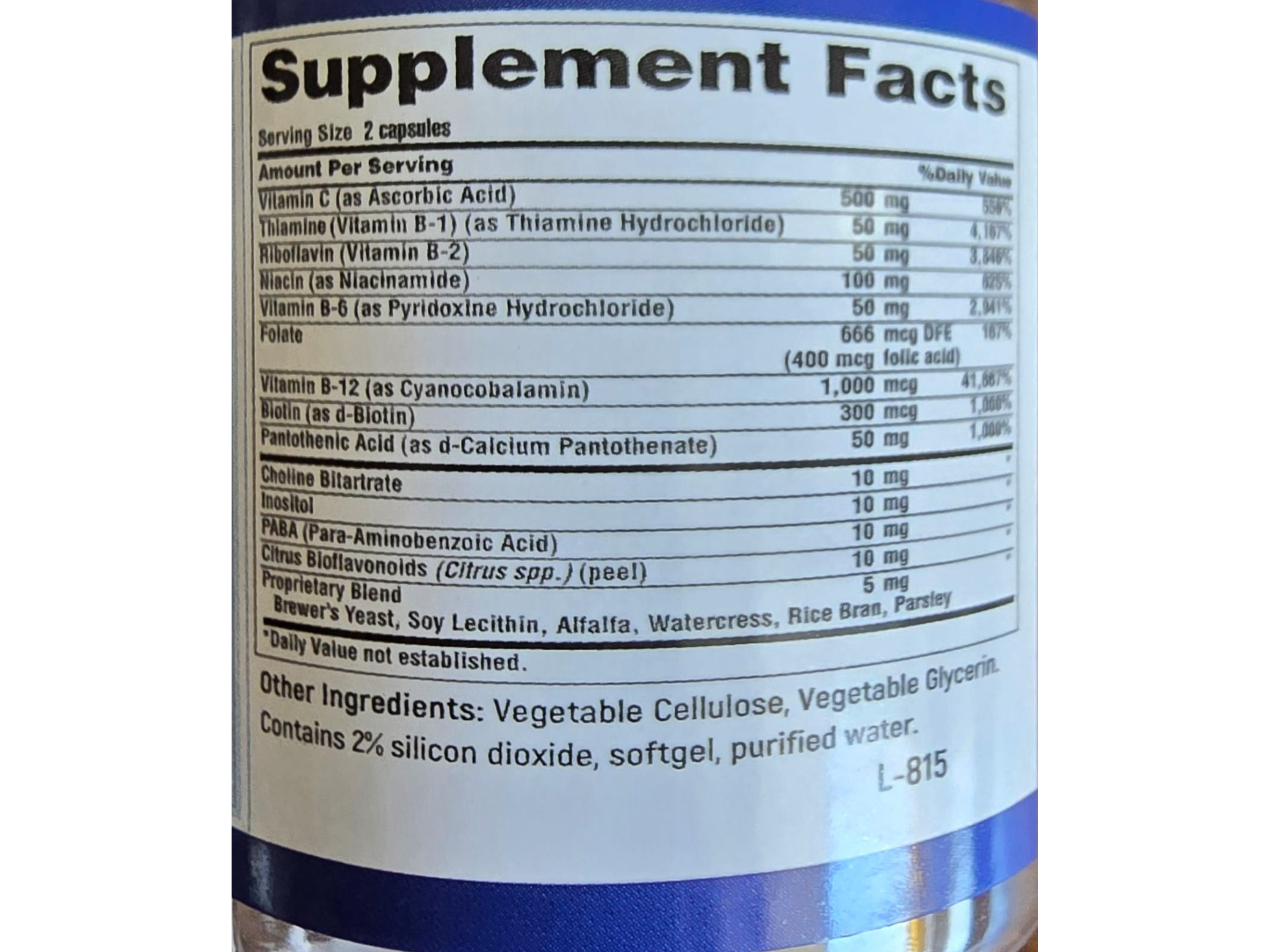 Vitaminas B + C – Poder Antiestrés, Energía y Bienestar (30 cápsulas) 2