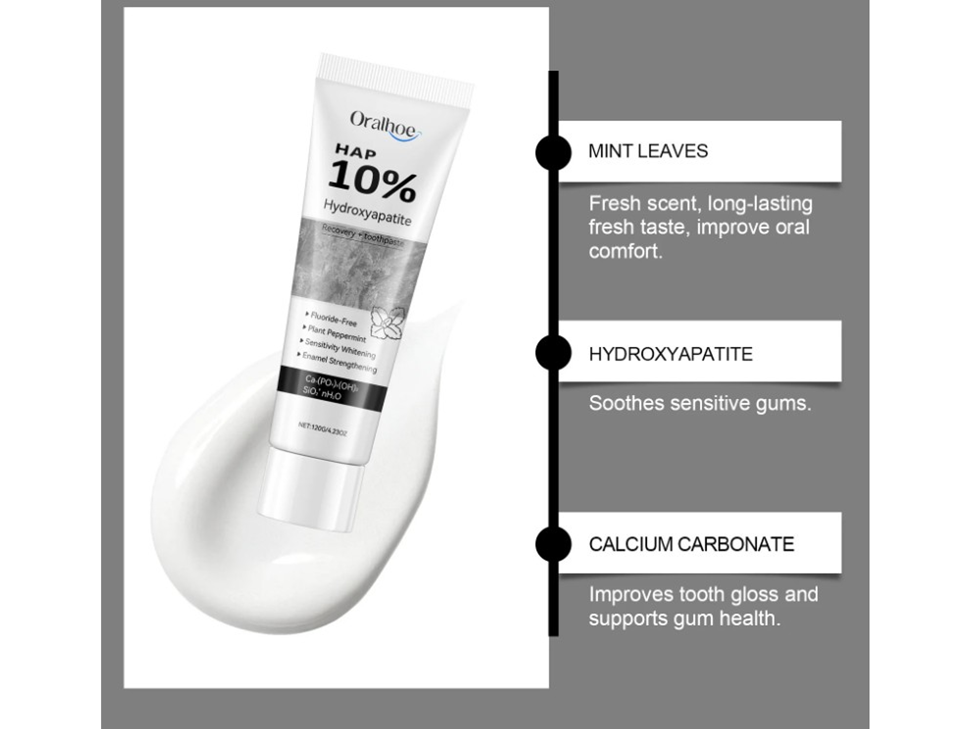 Pasta de Dientes con Hidroxiapatita HAP 10 % – 120 g 2