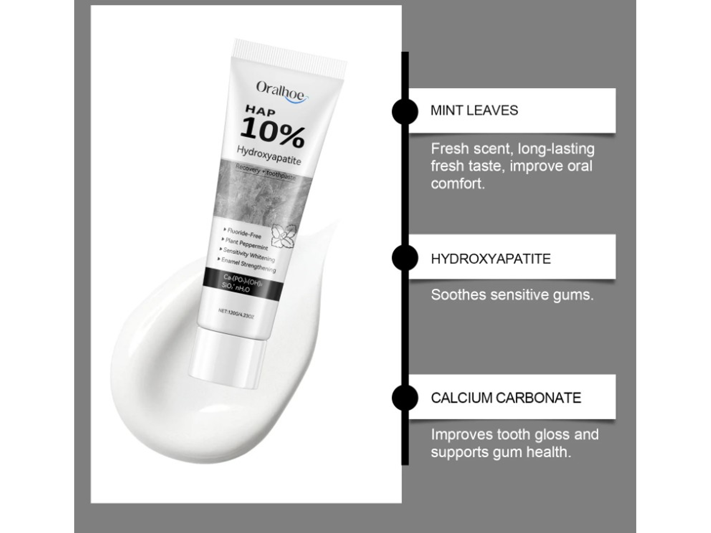 Pasta de Dientes con Hidroxiapatita HAP 10 % – 120 g 2