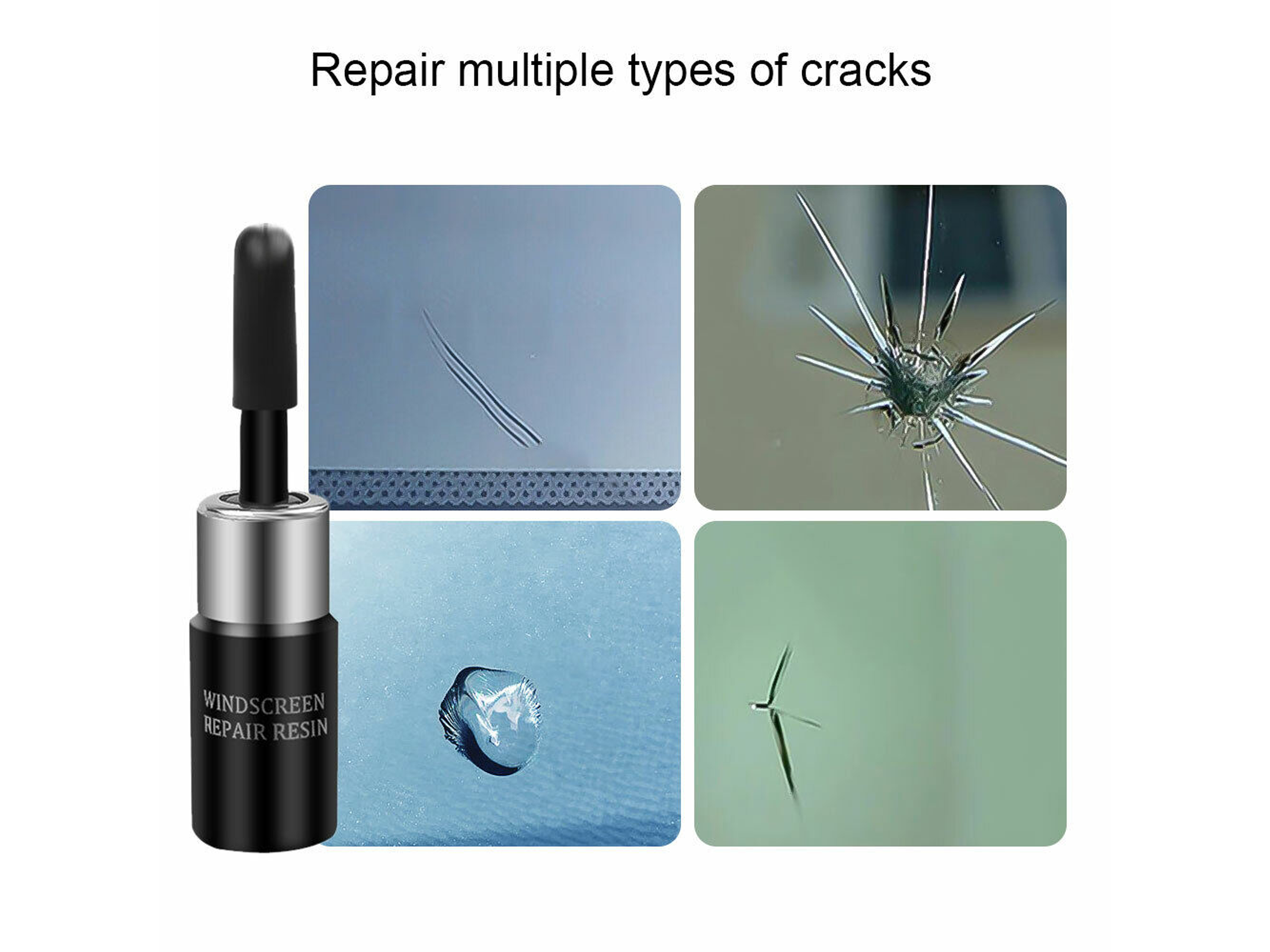 Líquido Nano de Reparación de Vidrio Automotriz – 3 ml (Color Negro) 3