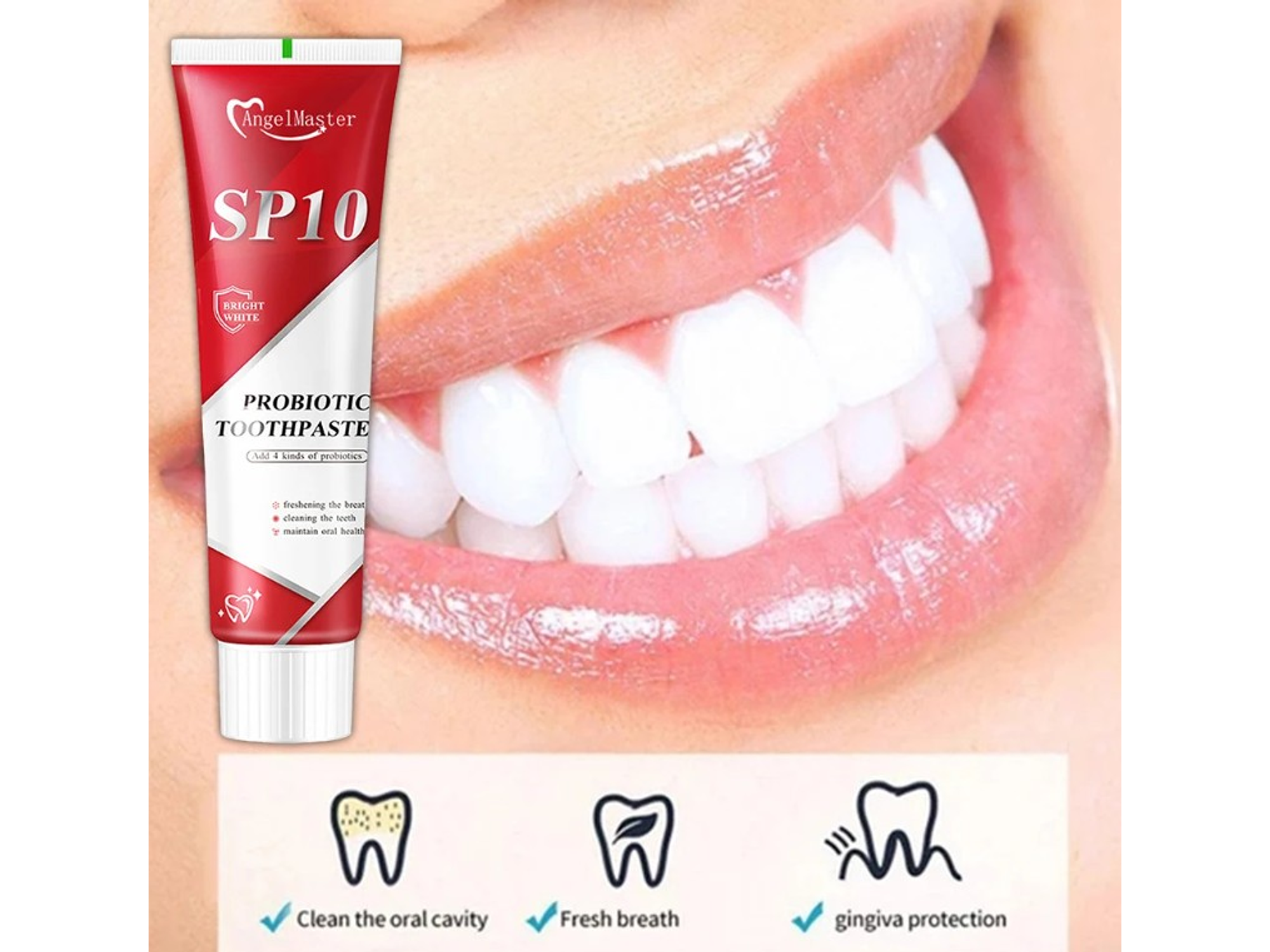 Pasta de Dientes Probiótica SP-10 con Aliento Fresco – 100 g 2