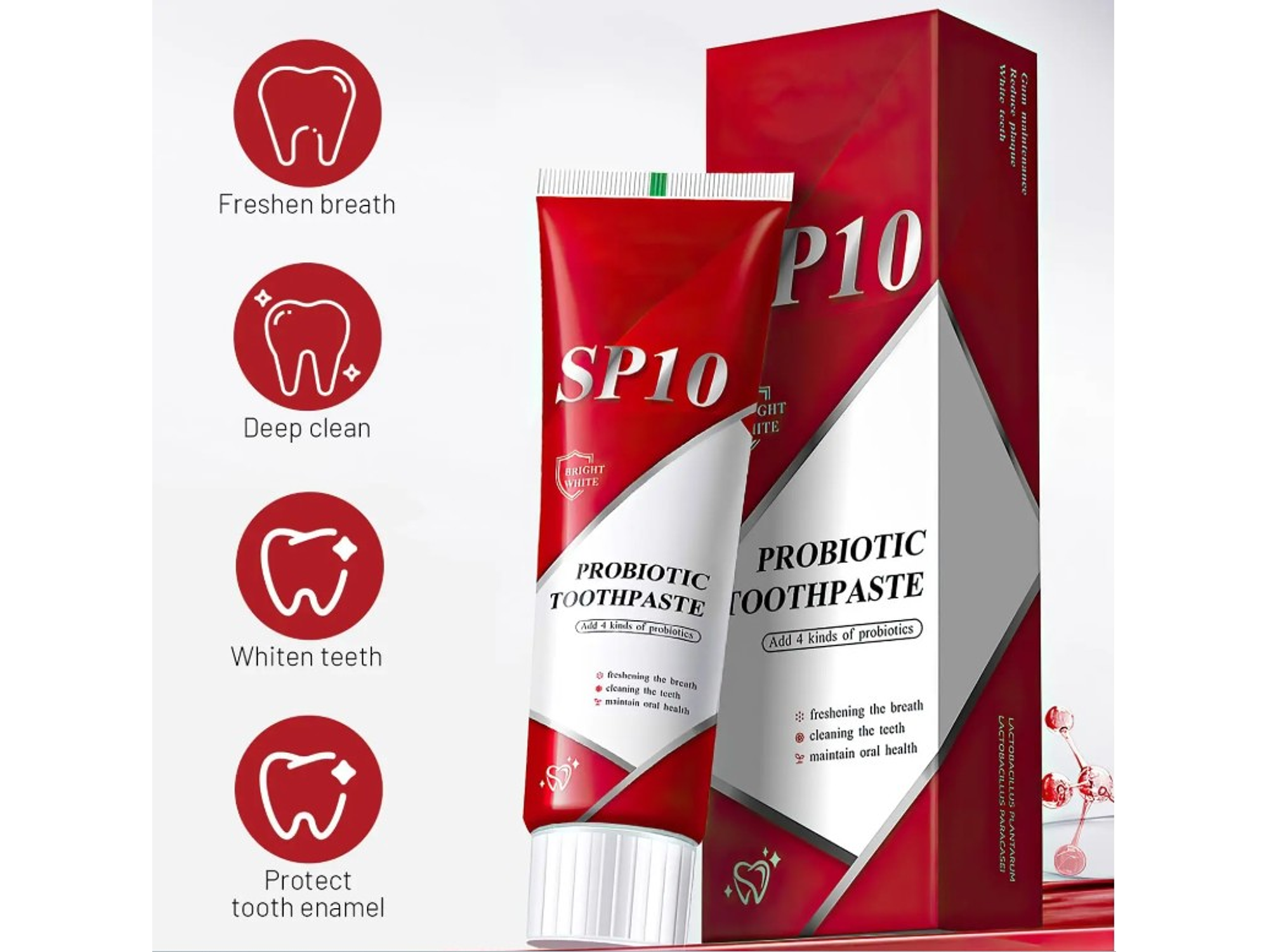 Pasta de Dientes Probiótica SP-10 con Aliento Fresco – 100 g 1