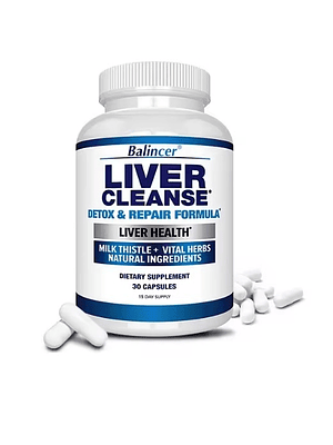 Suplemento natural con extracto de Silimarina para apoya la función hepática– 30 cápsulas