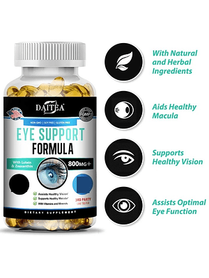 Vitaminas para Ojos con Luteína, Zeaxantina y Arándano – 30 cápsulas