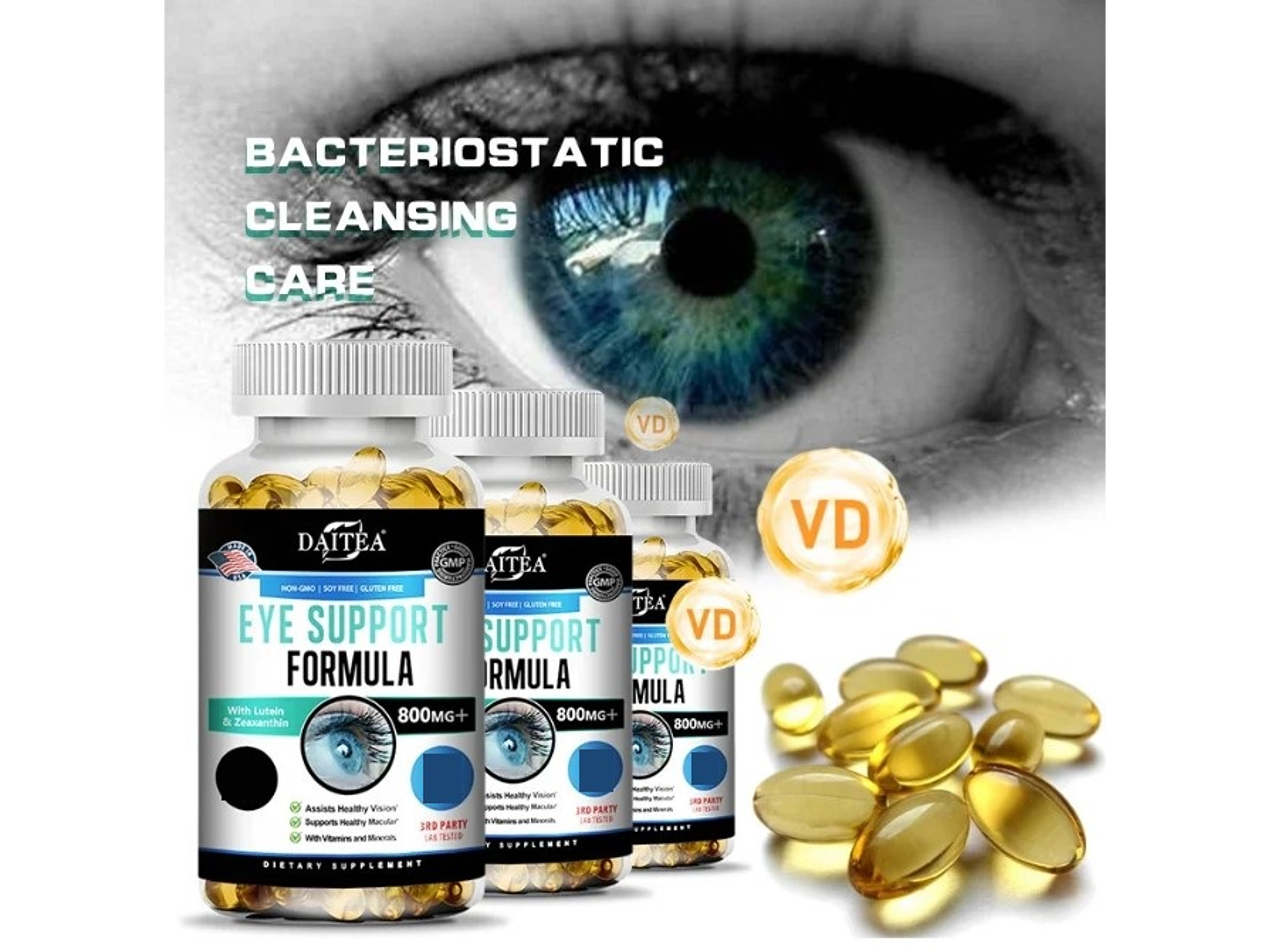 Vitaminas para Ojos con Luteína, Zeaxantina y Arándano – 30 cápsulas 3