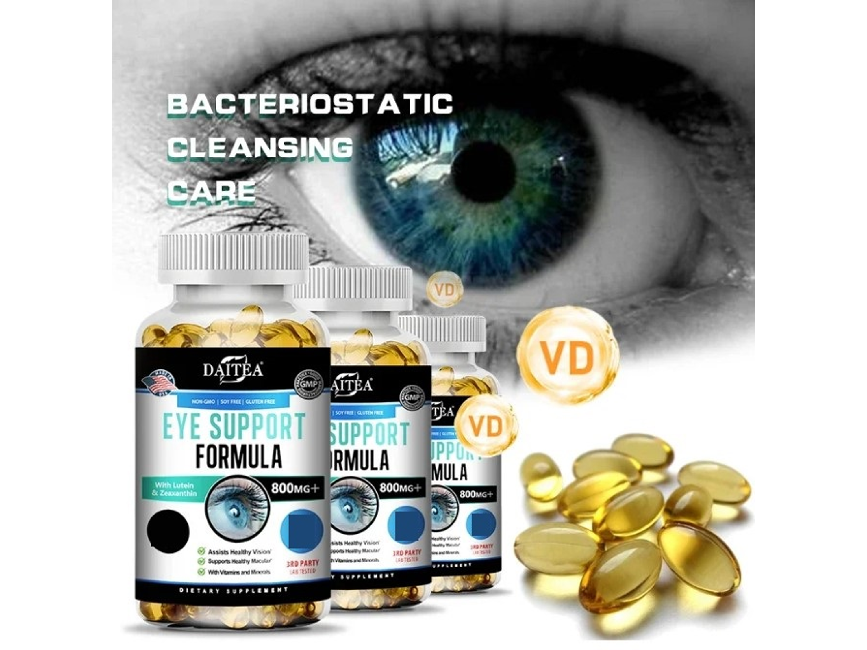 Vitaminas para Ojos con Luteína, Zeaxantina y Arándano – 30 cápsulas 3