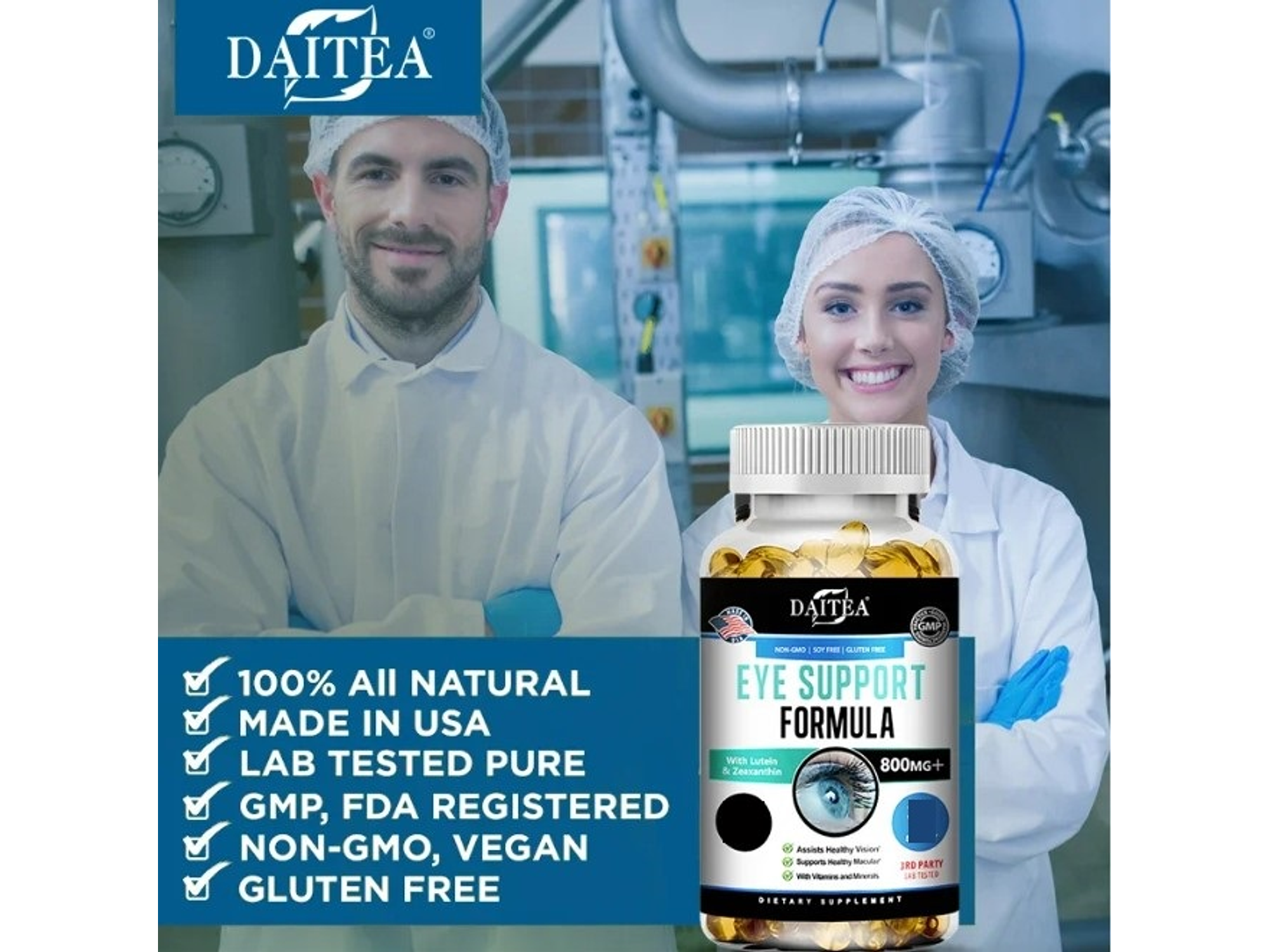 Vitaminas para Ojos con Luteína, Zeaxantina y Arándano – 30 cápsulas 4