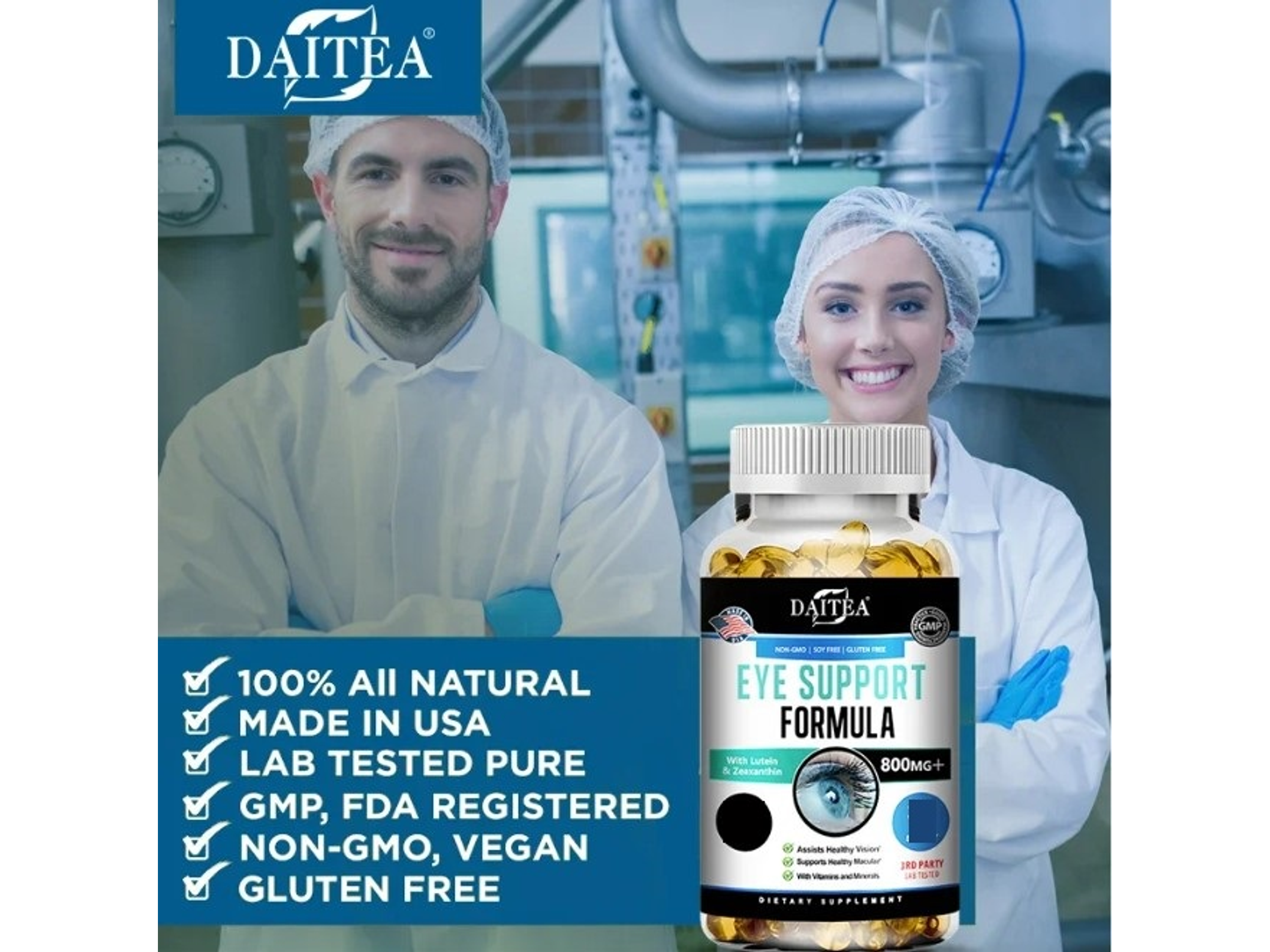 Vitaminas para Ojos con Luteína, Zeaxantina y Arándano – 30 cápsulas 4