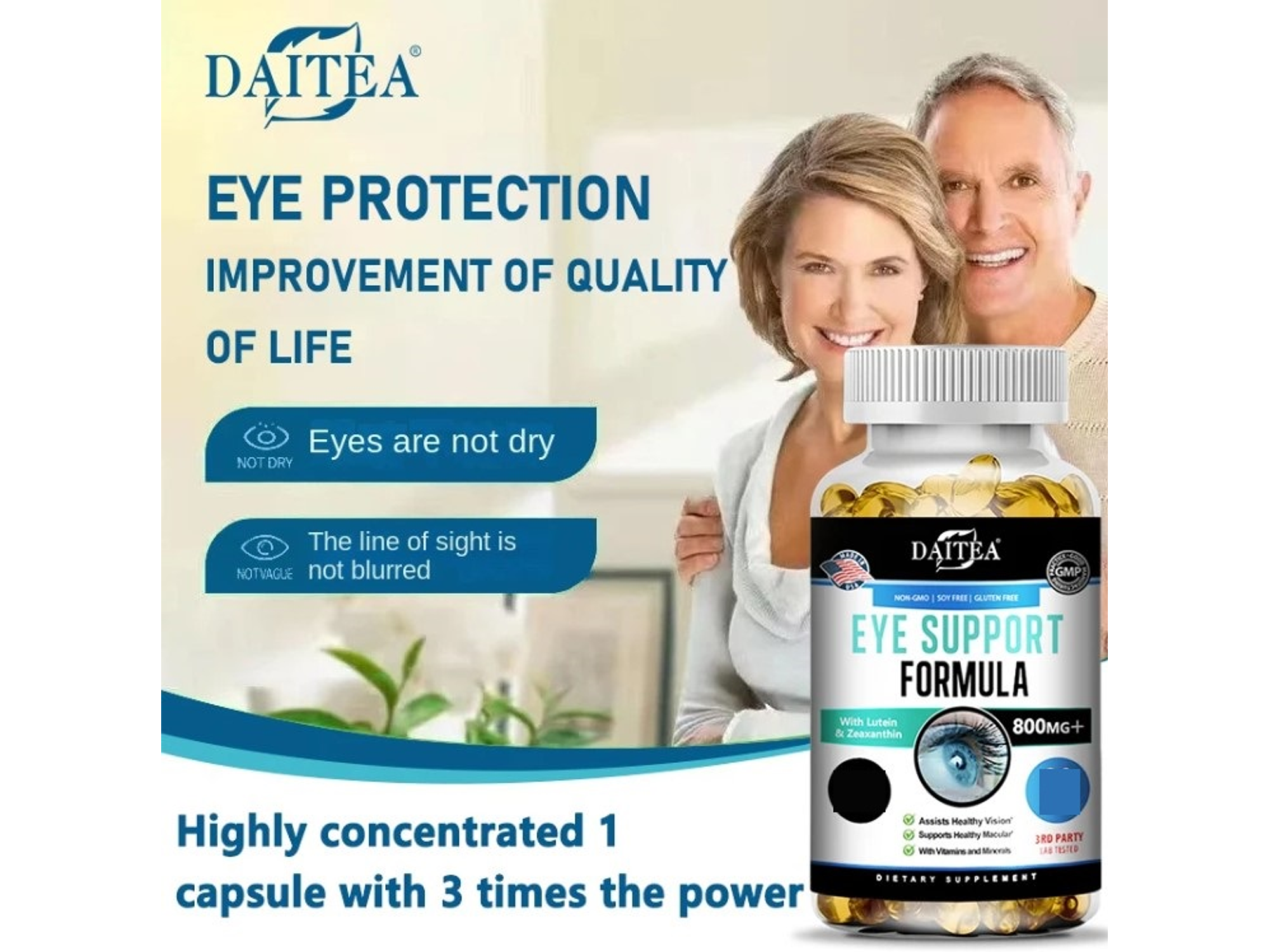 Vitaminas para Ojos con Luteína, Zeaxantina y Arándano – 30 cápsulas 6