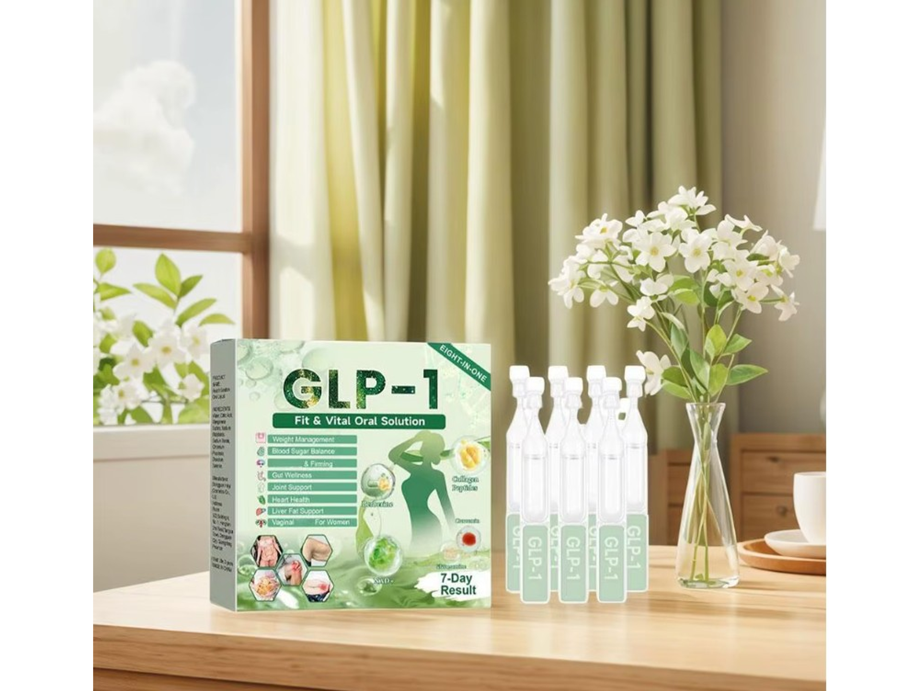GLP-1 Líquido Oral – Soporte Corporal 9 en 1 – 7 ml (7 unidades) 1