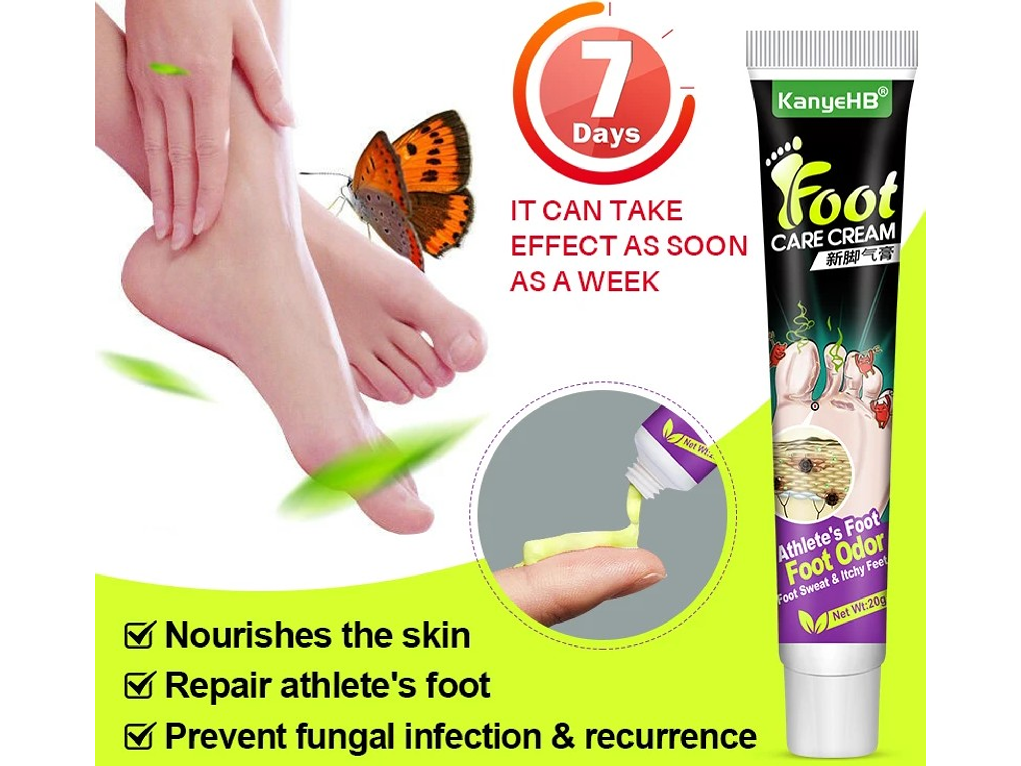 Crema contra el Mal Olor de Pies – Chao Mal Olor 20 g 2