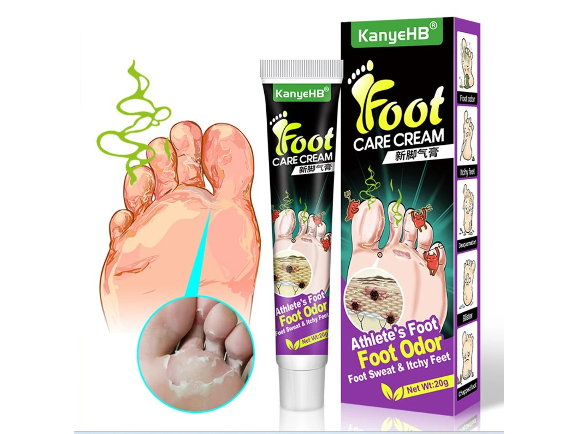 Crema contra el Mal Olor de Pies – Chao Mal Olor 20 g 6