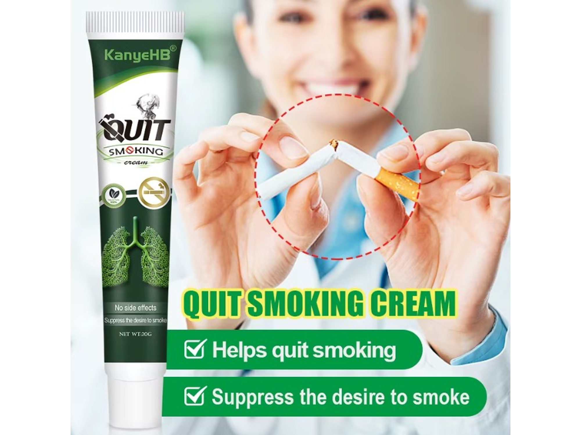 Ungüento Herbal para el Cuidado Diario del Bienestar de Fumadores – 20 g 4