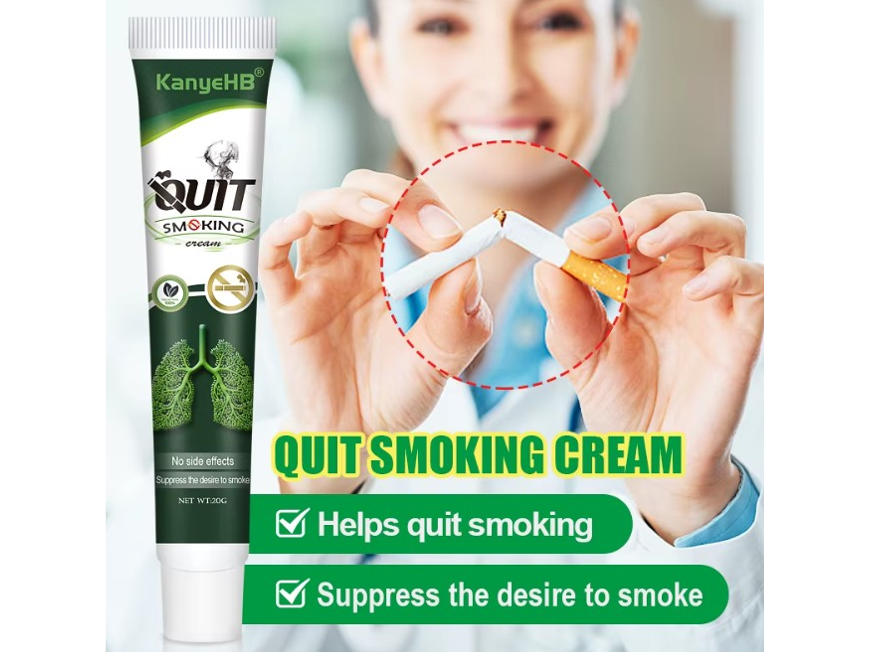 Ungüento Herbal para el Cuidado Diario del Bienestar de Fumadores – 20 g 4