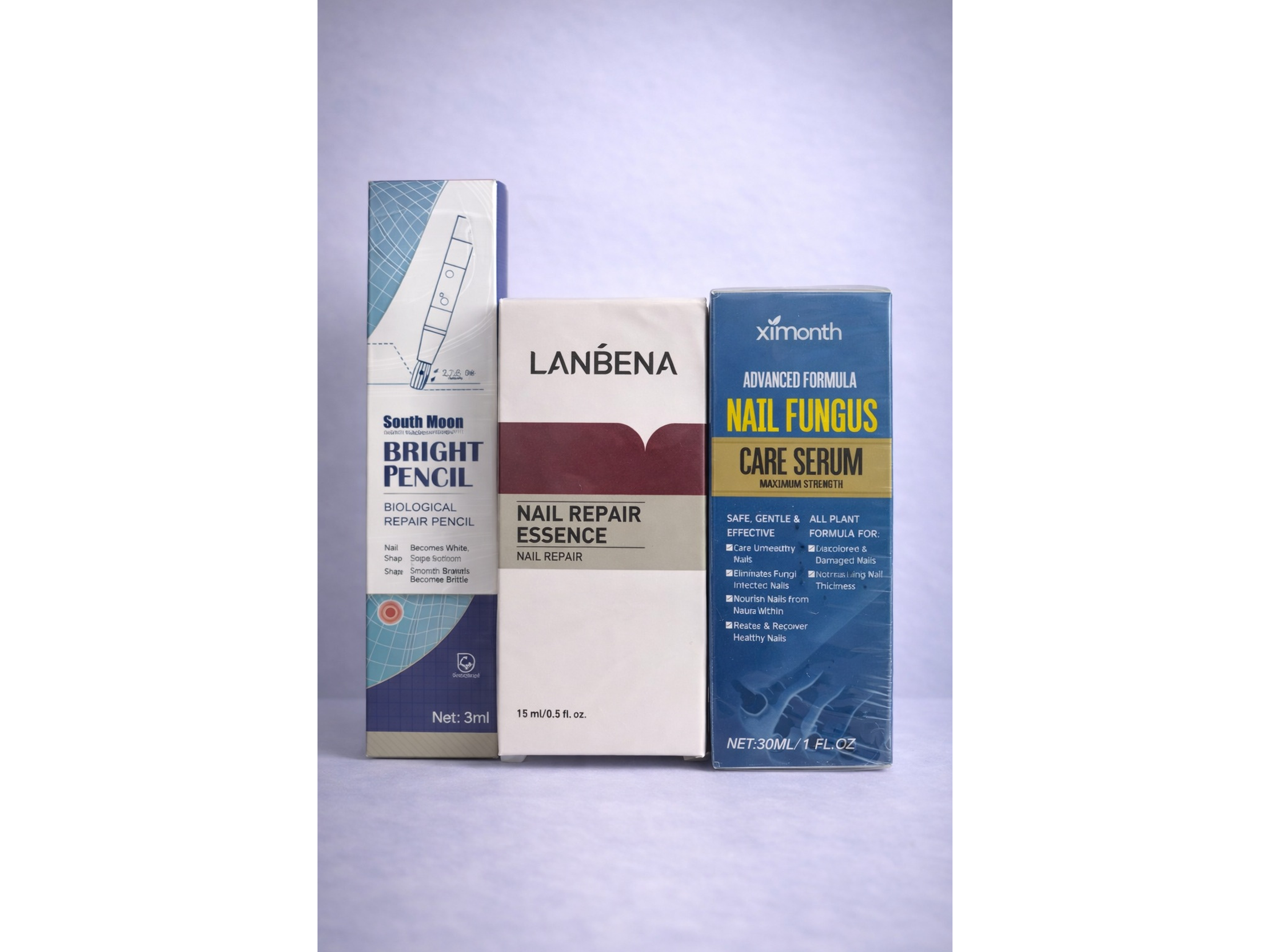 OFERTA! Kit Cuidado de Uñas –1 Repair Essence +1 Nail Care Serum +1 Bright Pencil 1