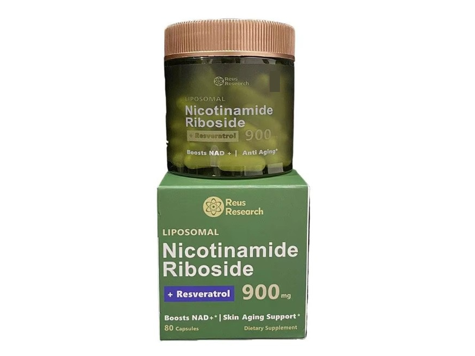 Nicotinamida Ribósido Liposomal 900 mg + Resveratrol, 80 capsulas 2