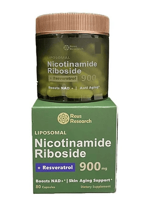 Nicotinamida Ribósido Liposomal 900 mg + Resveratrol, 80 capsulas