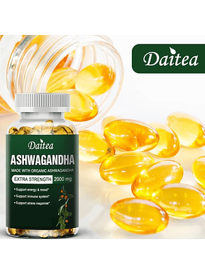 Ashwagandha 2000 mg Suplemento Alimenticio 30 Cápsulas