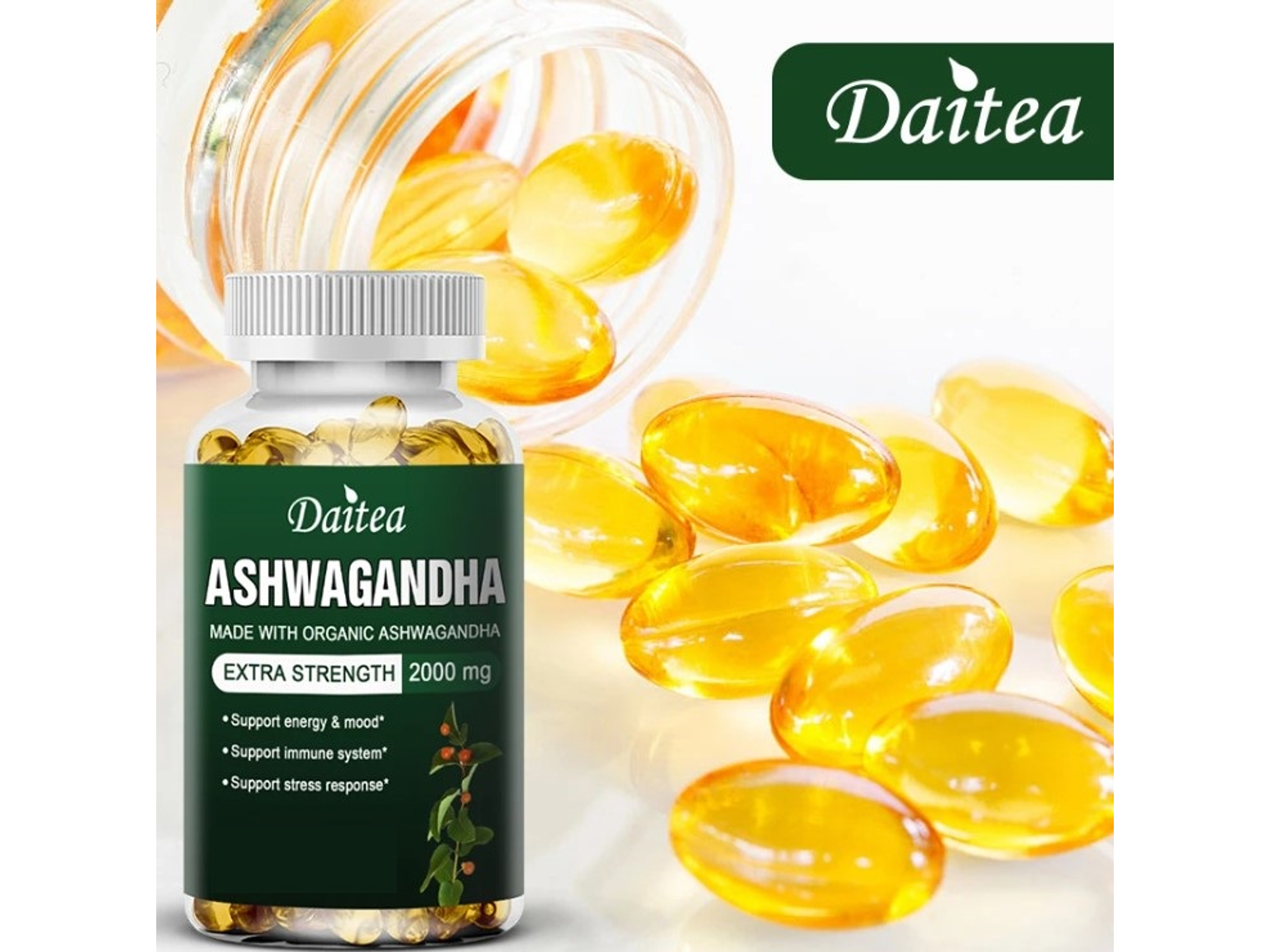 Ashwagandha 2000 mg Suplemento Alimenticio 30 Cápsulas 2