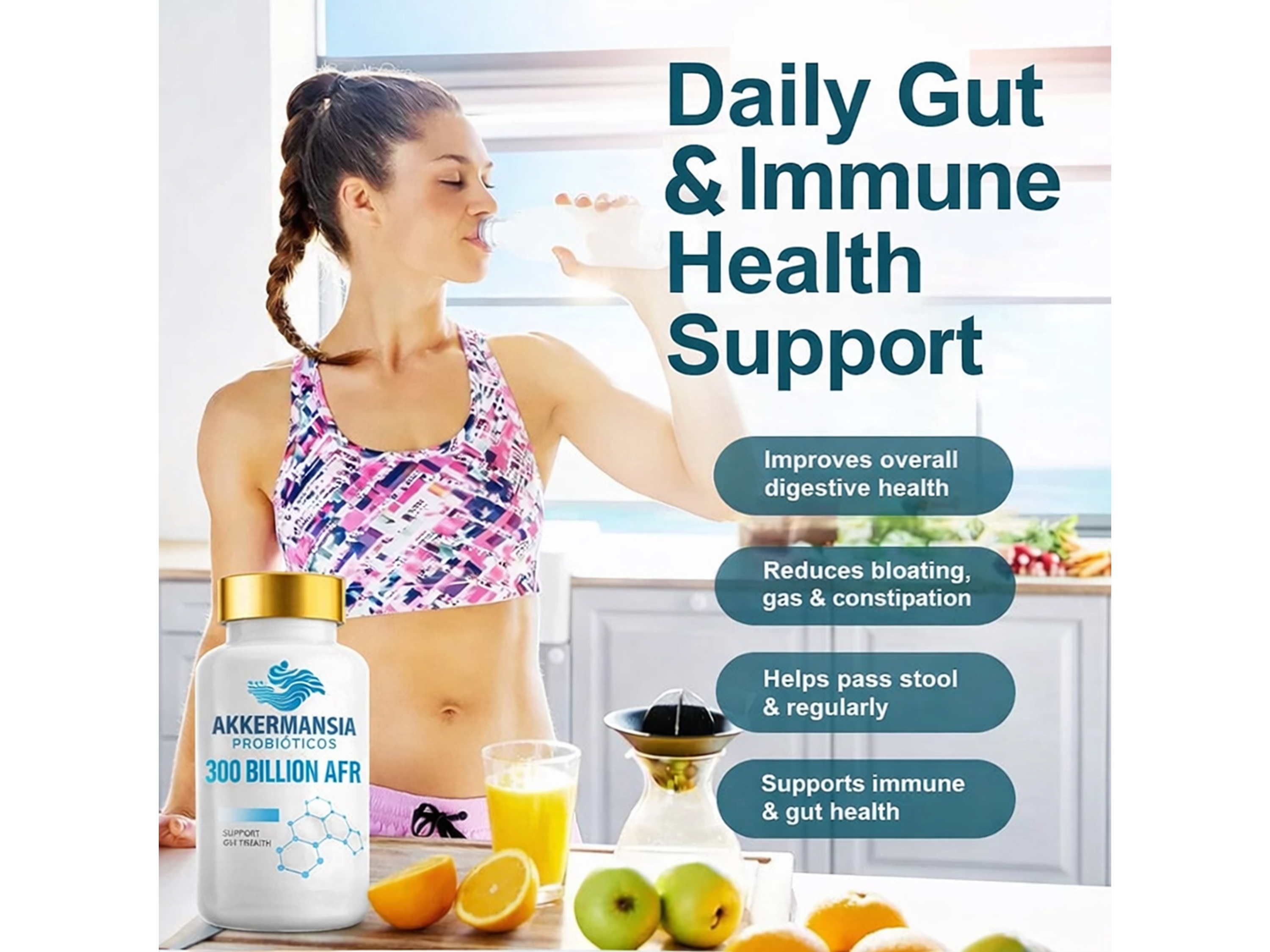 Akkermansia Probióticos 300 Billion AFR – 60 cápsulas 5