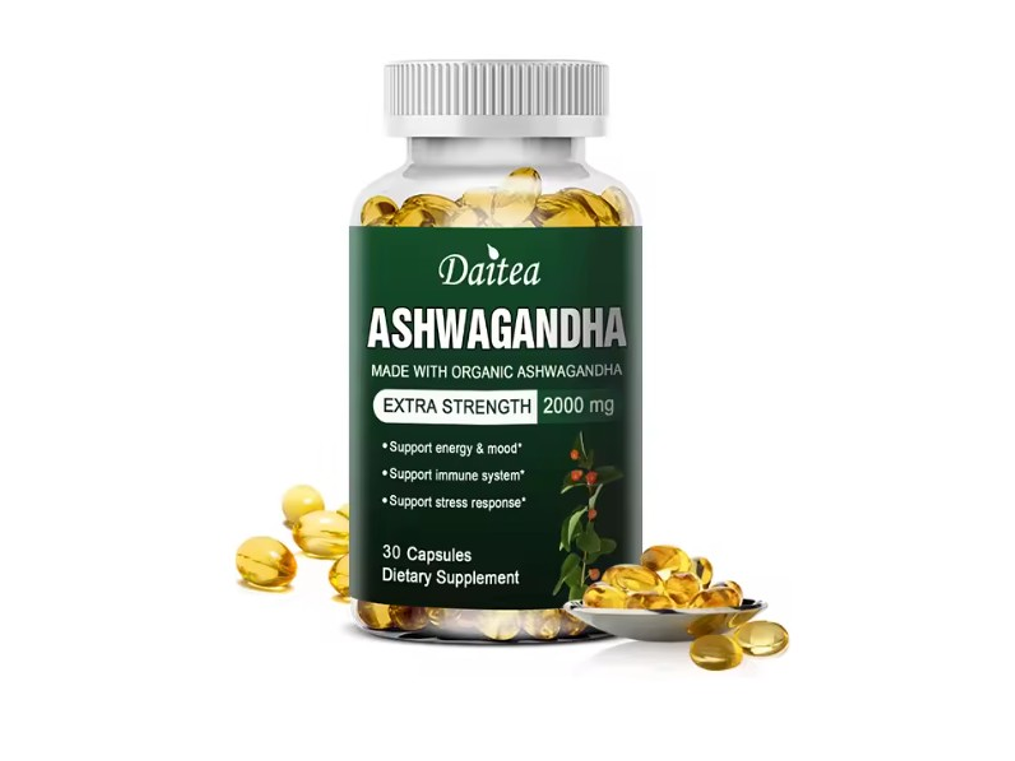 Ashwagandha 2000 mg Suplemento Alimenticio 30 Cápsulas 1