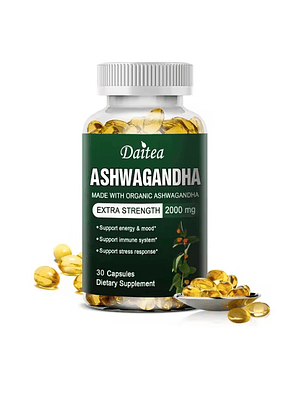 Ashwagandha 2000 mg Suplemento Alimenticio 30 Cápsulas